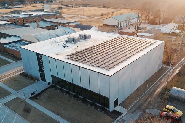 solar panels on Lone Tree Wellness Center