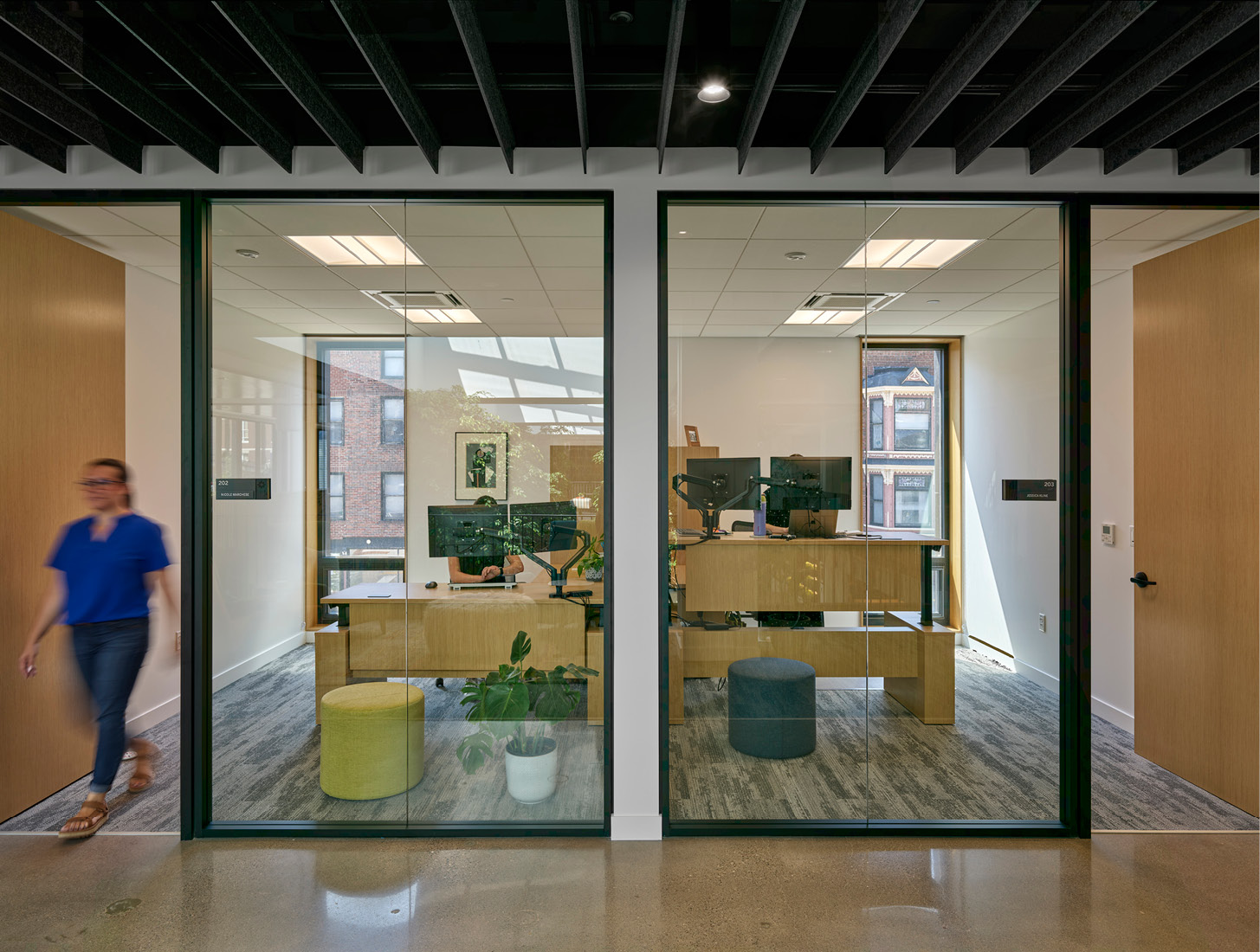 offices at the Stanley Center for Peace and Security, a Living Building