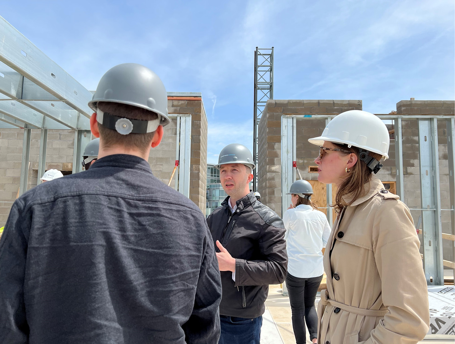 architects visiting a construction site