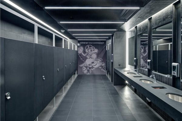 Bathroom in Kinnick Stadium