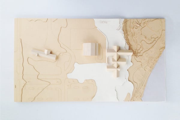 an architectural site model