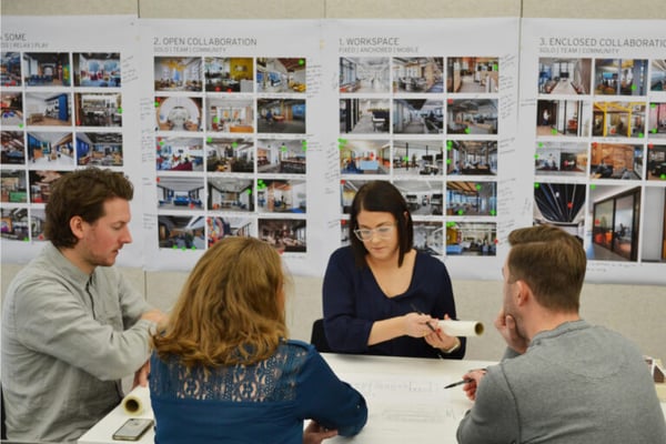 Employees involved in the design process