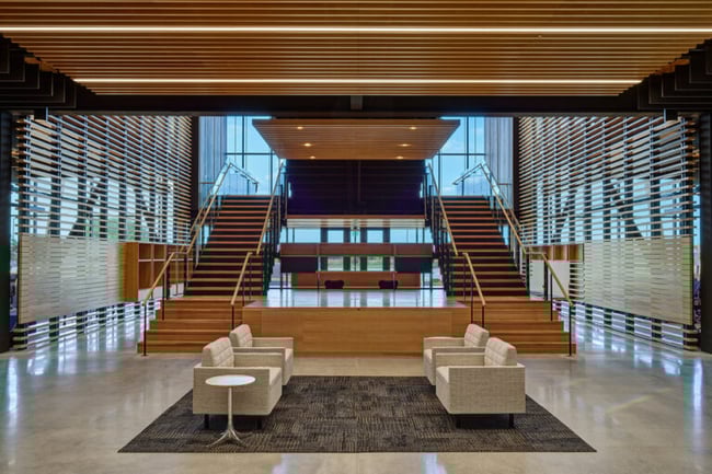 staircase at Kreg Tool's headquarters