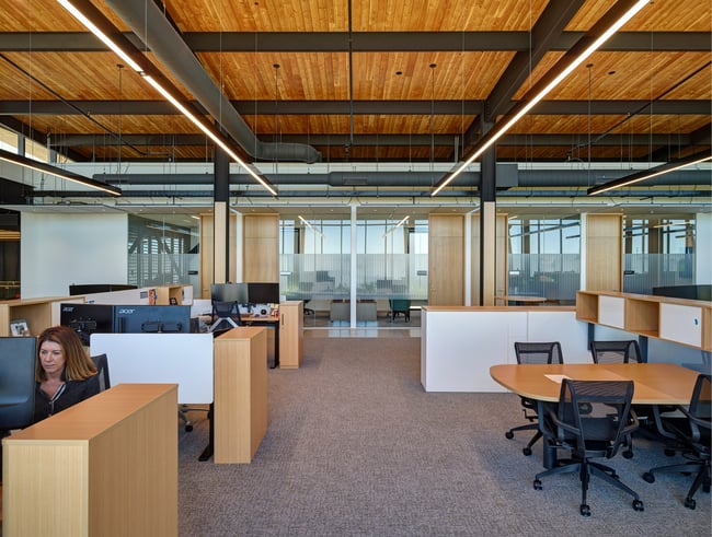 commercial-grade furniture in an office