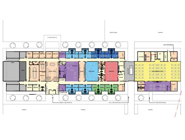 modular layout of the GuideLink Center