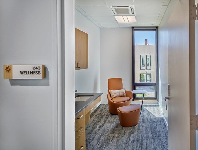 wellness room at the Stanley Center for Peace and Security