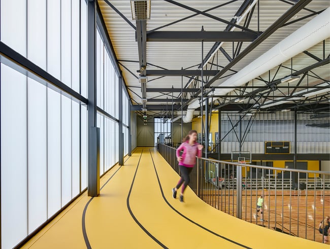 indoor track at Lone Tree Wellness Center