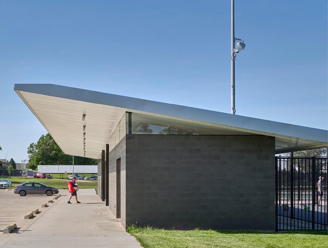 pavilion at the Pella High School Tennis Complex