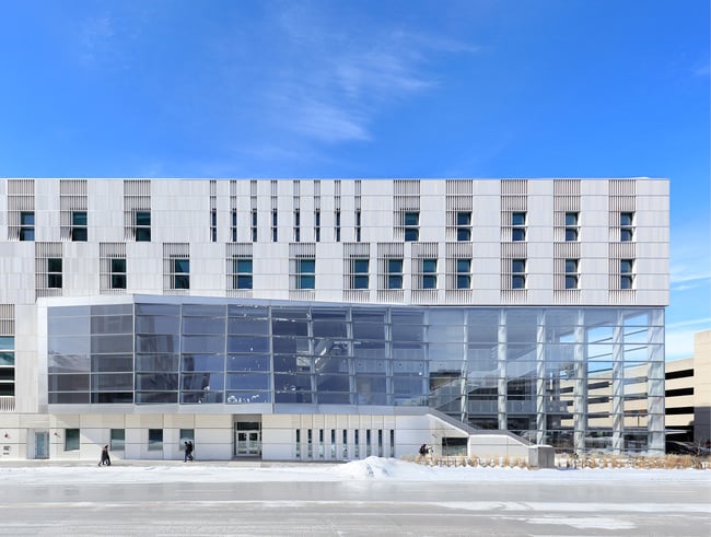 window to wall ratio on a building in Iowa City