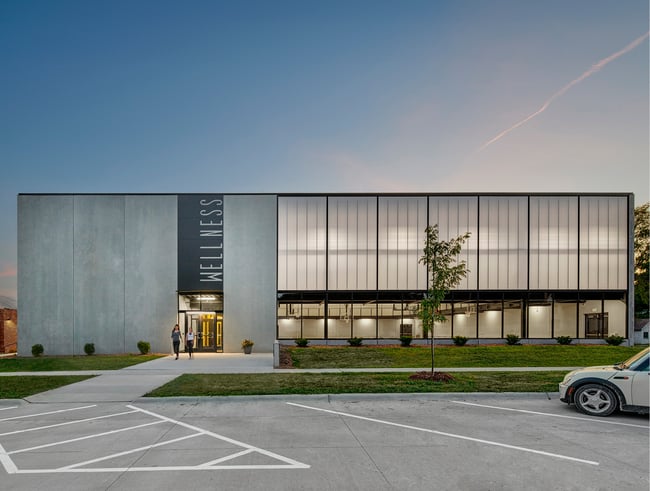 Lone Tree Wellness Center made from durable pre-cast concrete