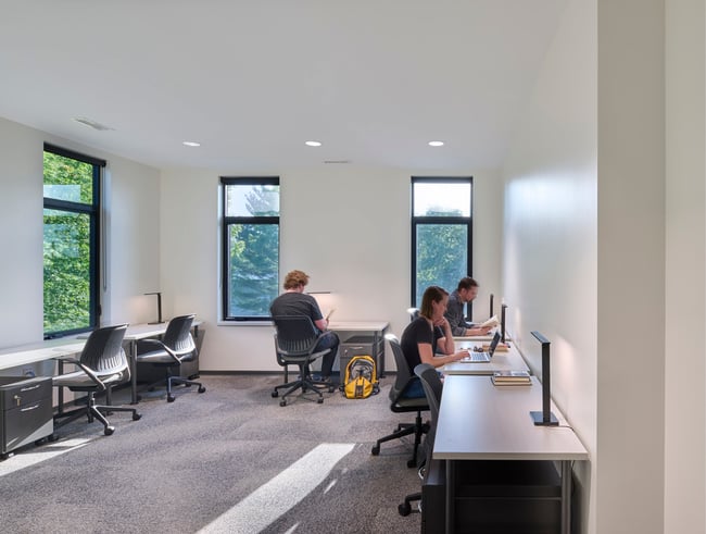 graduate student office in the UI nonfiction writing building